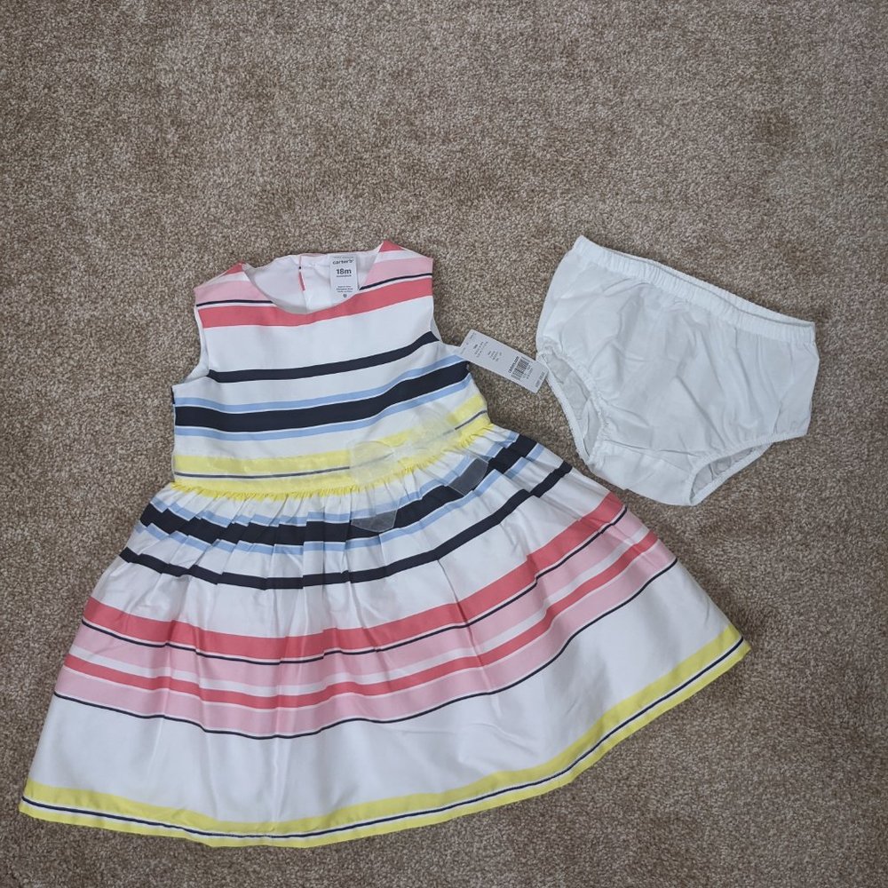 Carter's 18M Sleeveless Striped Dress